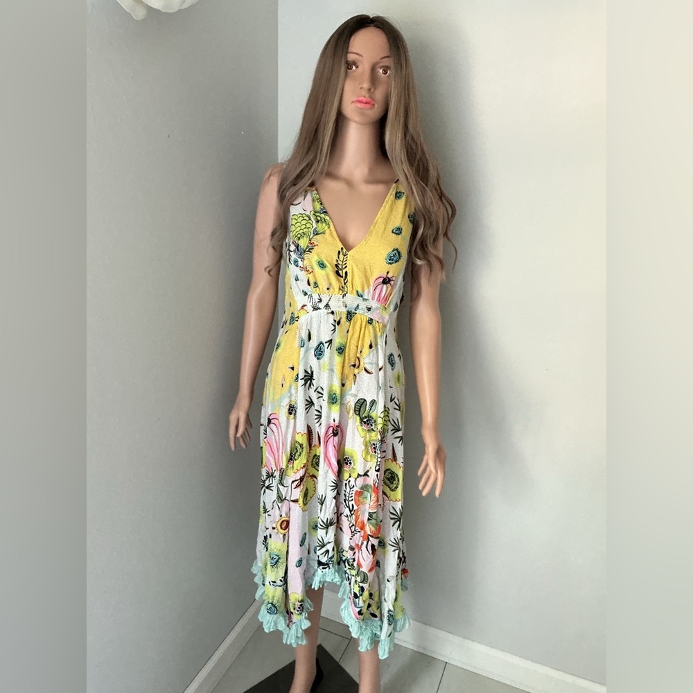 Anthropologie Yellow Floral Dress - Picture 10 of 15